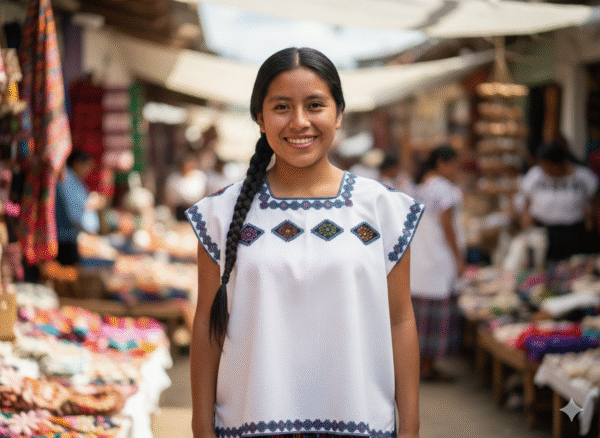 Blusa con detalles bordados