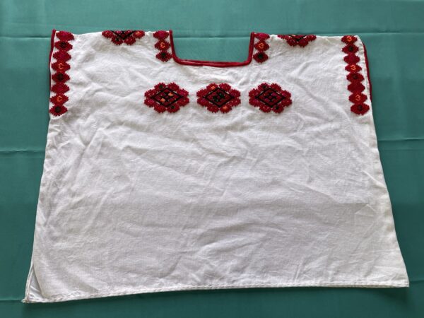 Blusa modernizada bordada a mano